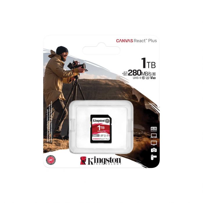 Карта пам'яті Kingston SD 1TB C10 UHS-II U3 R280/W150MB/s