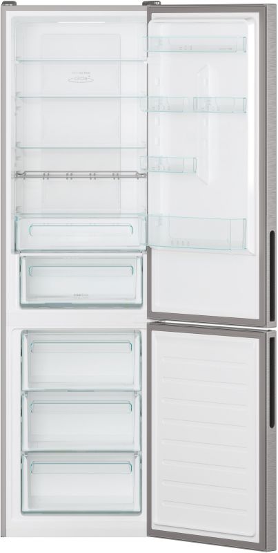 Холодильник Candy з нижн. мороз., 200x66х60, холод.відд.-258л, мороз.відд.-119л, 2дв., А++, NF, зона св-ті, нерж