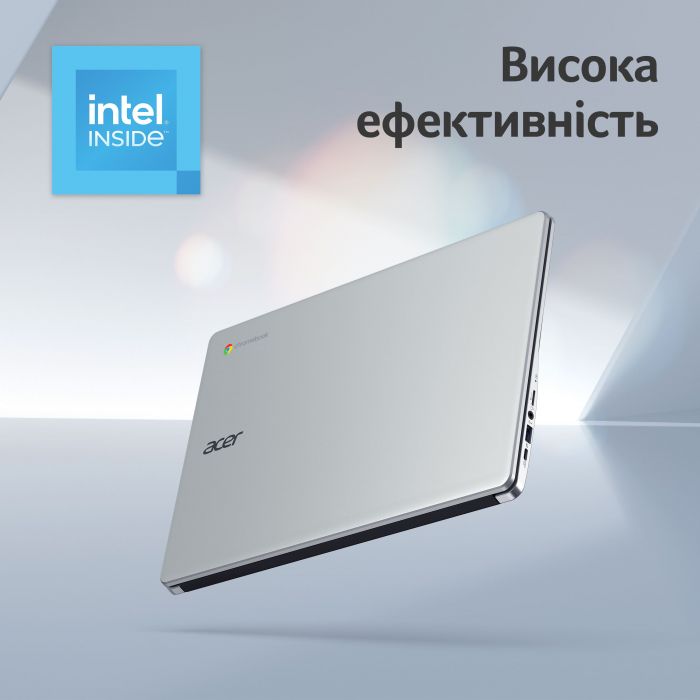 Ноутбук Acer Chromebook CB315-4H 15" FHD IPS, Intel P N6000, 8GB, F128GB, UMA, ChromeOS, сріблястий