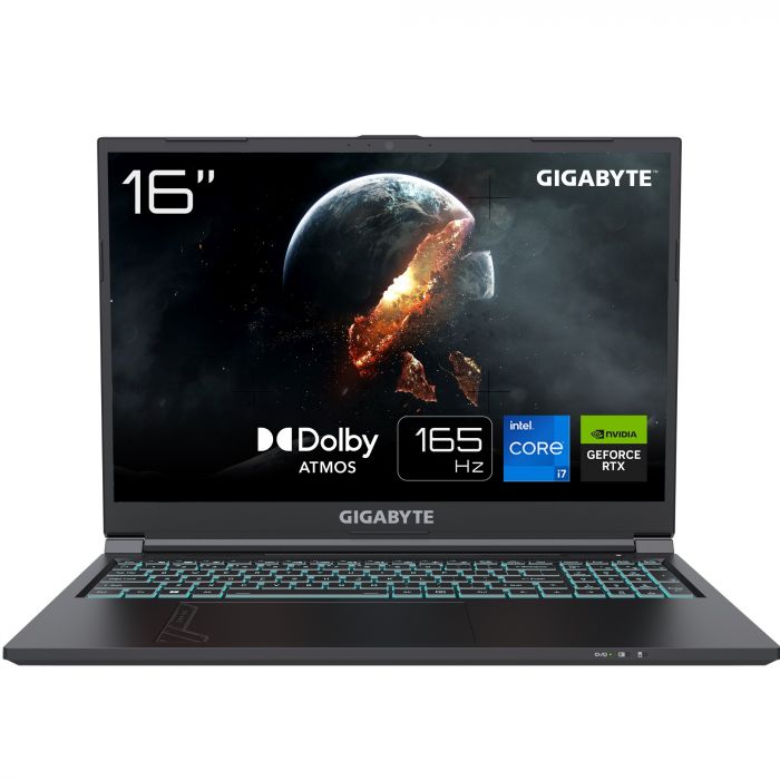 Ноутбук Gigabyte G6 16.0 FHD+ 165Hz, Intel i7-13620H, 16GB, F1TB, NVD4060-8, DOS, чорний