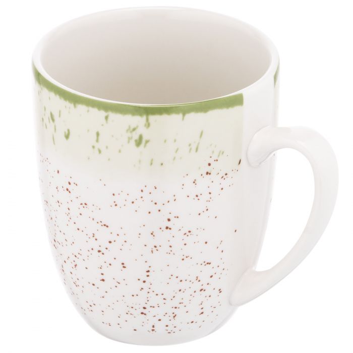 Чашка Ardesto Siena, 360мл, порцеляна,  біло-зелений