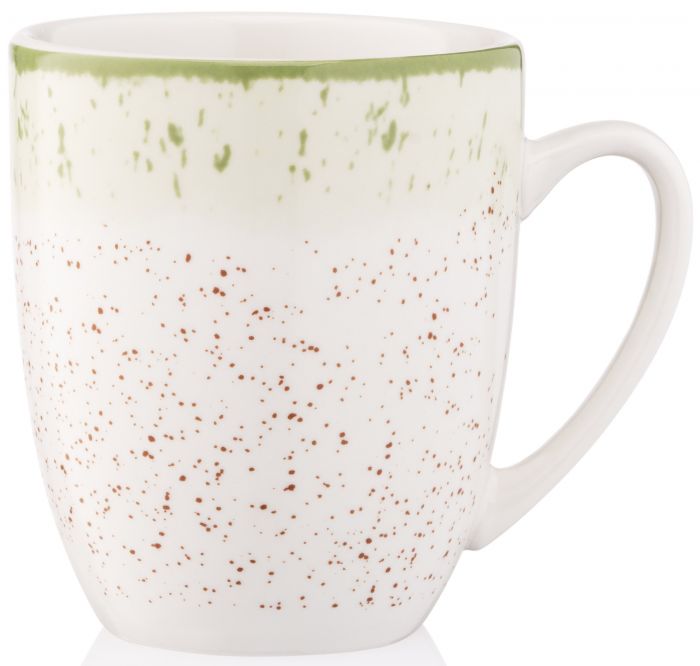 Чашка Ardesto Siena, 360мл, порцеляна,  біло-зелений