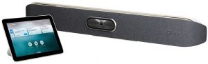Відеотермінал Poly Studio X50 з контролером TC8, 4K, 5 х Uni-mic, радіус дії 7,62 м, динамік 20 Вт, Poly Video OS, сертифікати Microsoft Teams, Zoom Rooms, сірий