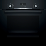 Духова шафа Bosch електрична, 66л, A, дисплей, конвекція, телескопічні направляючі, чорний