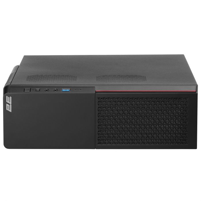 Корпус 2E S613ARGB-400, з БЖ 2E 400W-SFX, 1xUSB3.0, 1хUSB Type-C, 1x80мм, Micro ATX/ Desktop, чорний