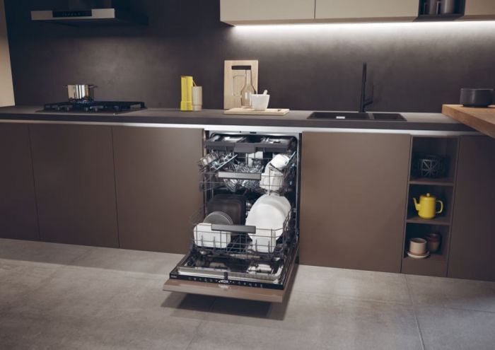 Посудомийна машина Haier вбудована, 16компл., A+, 60см, дисплей, 3й кошик, білий