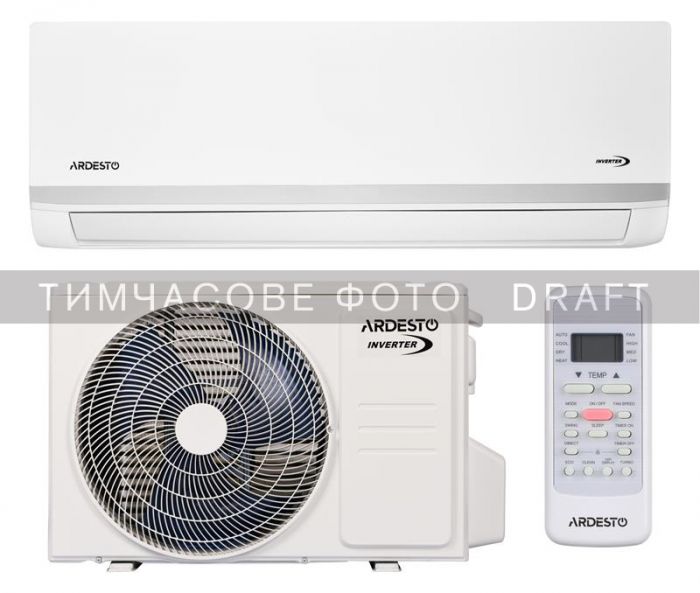 Кондиціонер Ardesto ACM-12ERP-R32-WF-AG-S 35м2 інвертор 12000BTU 3.5кВт A++/A+ -20°С Wi-Fi R32 білий