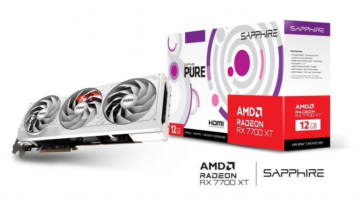Відеокарта Sapphire Radeon RX 7700 XT 12GB GDDR6 PURE GAMING OC