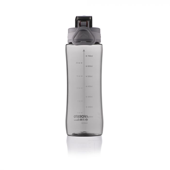 Пляшка для води Ardesto Purity, 800мл, пластик, сірий