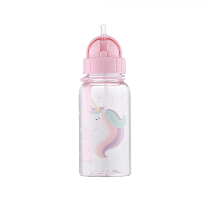Пляшка для води дитяча Ardesto Unicorn, 500мл, пластик, рожевий