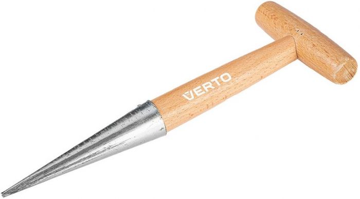 Інструмент для посадки розсади Verto, руків'я дерев'яне Т-подібне, 12.5см, 0.14кг