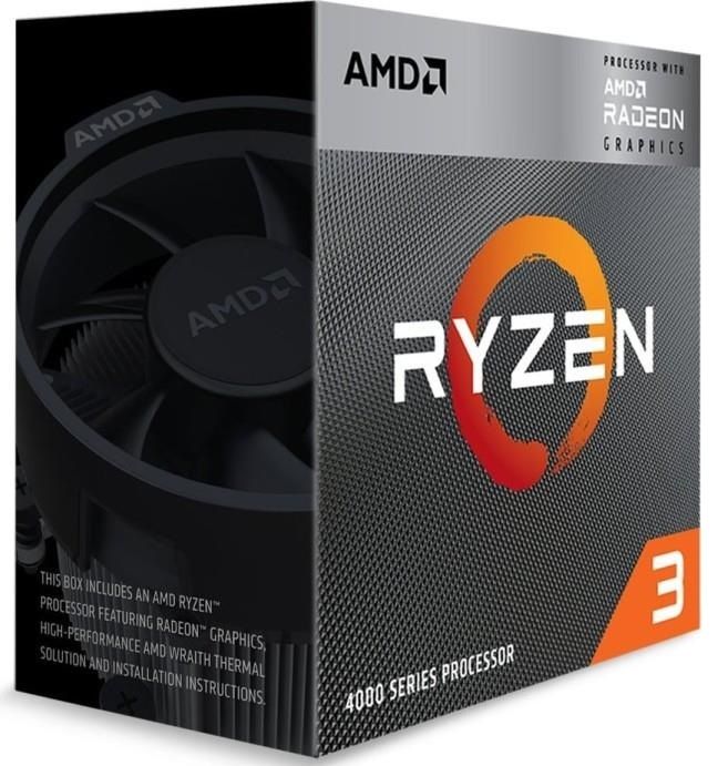 Центральний процесор AMD Ryzen 3 4300G 4C/8T 3.8/4.0GHz Boost 4Mb Radeon Graphics AM4 65W Box