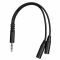 Гарнітура ігрова 2E GAMING HG300, mini-jack/dual 3.5мм, LED, 2м, чорний