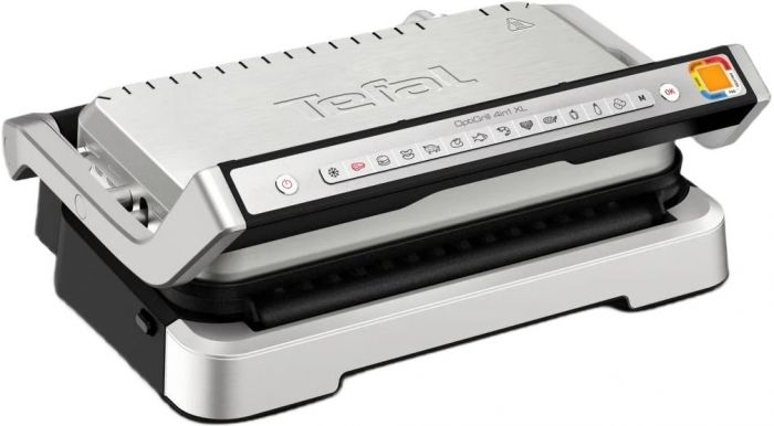 Гриль Tefal прижимний OptiGrill 4in1 XL 2200Вт, темп. режимів-4, з`ємні пластини, форма для випічки, метал