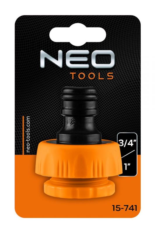 Конектор для крана Neo Tools 3/4",1", з внутрішнім різьбленням