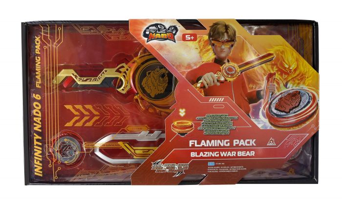 Дзиґа Infinity Nado VI Flaming Pack Палаючий Бойовий Ведмідь (Blazing War Bear)