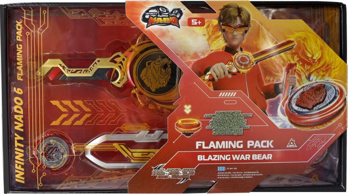 Дзиґа Infinity Nado VI Flaming Pack Палаючий Бойовий Ведмідь (Blazing War Bear)