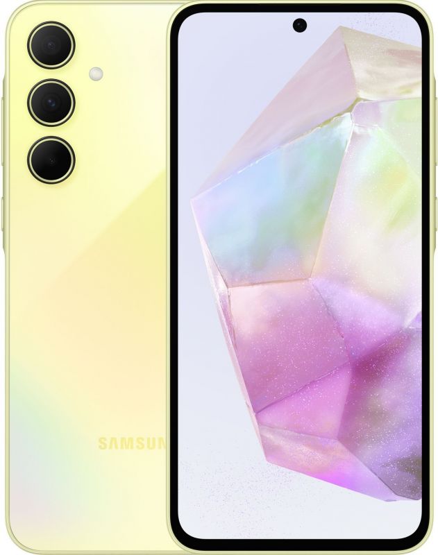 Смартфон Samsung Galaxy A35 5G (A356) 6.6" 6/128ГБ, 2SIM, 5000мА•год, лимонний