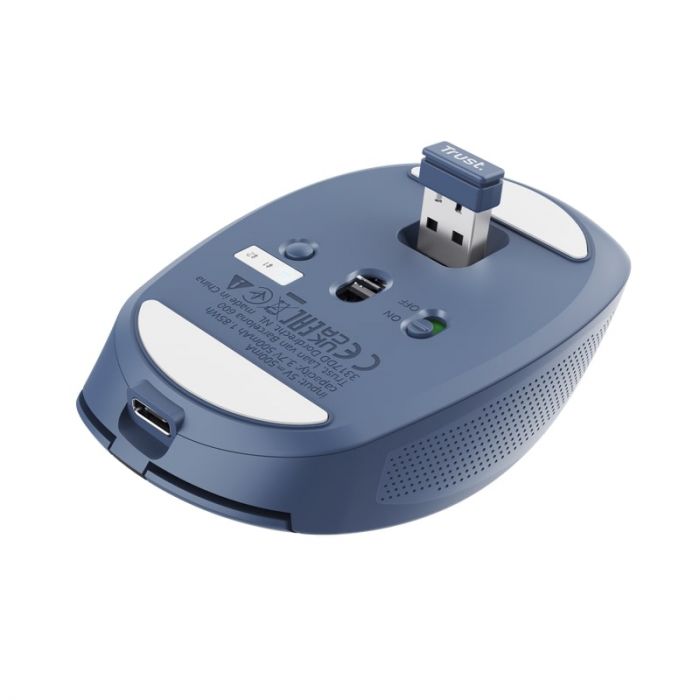 Миша Trust OZZA compact, BT/WL/USB-A, синій