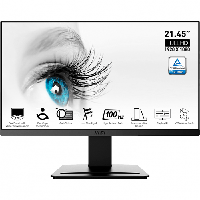 Монітор MSI 21.45" PRO MP223 D-Sub, HDMI, Audio, VA, 100Hz, 4ms, sRGB 99%