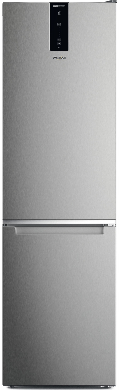 Холодильник Whirlpool з нижн. мороз., 202.7x59.6х67.8, холод.відд.-263л, мороз.відд.-104л, 2дв., А++, NF, інв., дисплей, зона нульова, нерж