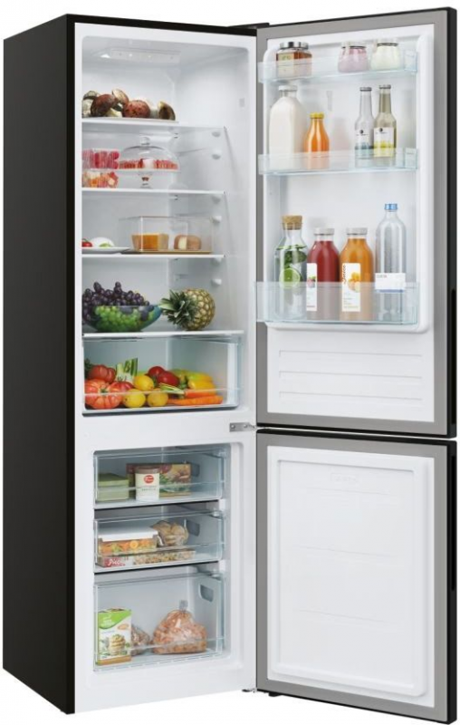 Холодильник Candy з нижн. мороз., 176x55х54.5, холод.відд.-186л, мороз.відд.-74л, 2дв., А+, ST, чорний