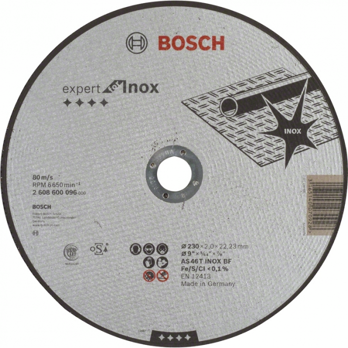 Диск відрізний Bosch Expert for Inox, 230х22.23мм