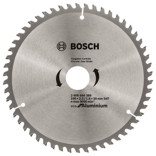 Диск пиляльний Bosch Eco for Aluminium 190x2.42/1.6x30мм 54TCG