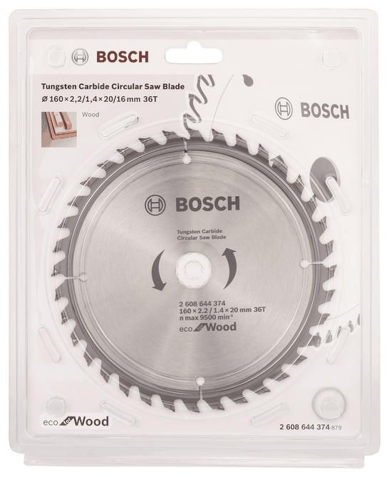 Диск пиляльний Bosch Eco for Wood 160x2.2x20-36T