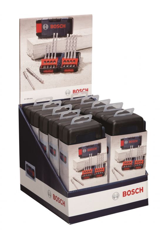 Набір ударних свердел по бетону Bosch SDS-Plus-3, 5-10мм, 8шт