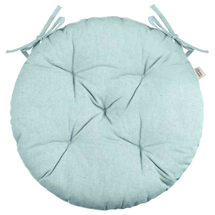 Подушка для стільця Ardesto Oliver, 40см, 100% бавовна, нап-ч: 50% холоф, 50% пп, аквамарин