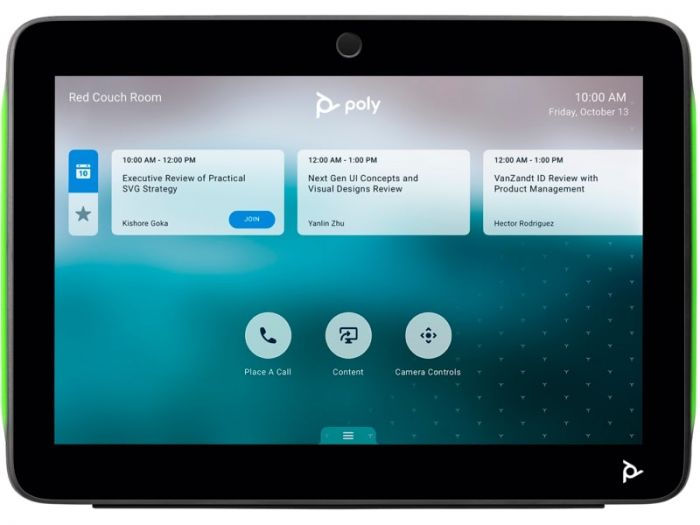 Відеотермінал Poly Studio X52 з контролером TC10, 4K, Poly Video OS, сертифікати Microsoft Teams, Zoom Rooms, білий