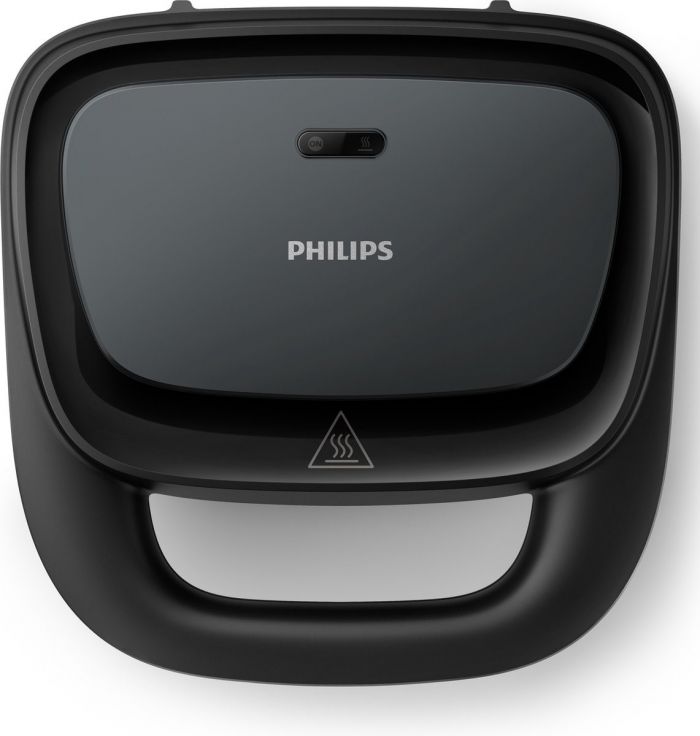 Сендвічмейкер Philips Series 3000 750Вт, антипригарне покриття, корпус-пластик, чорний