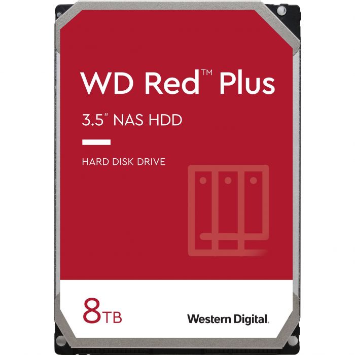 Жорсткий диск WD  8TB 3.5" 5640 256MB SATA Red Plus NAS