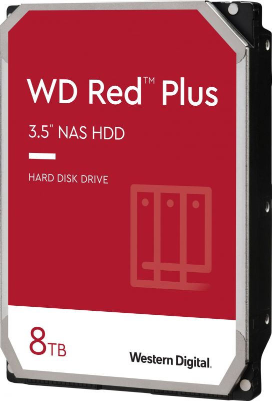 Жорсткий диск WD  8TB 3.5" 5640 256MB SATA Red Plus NAS