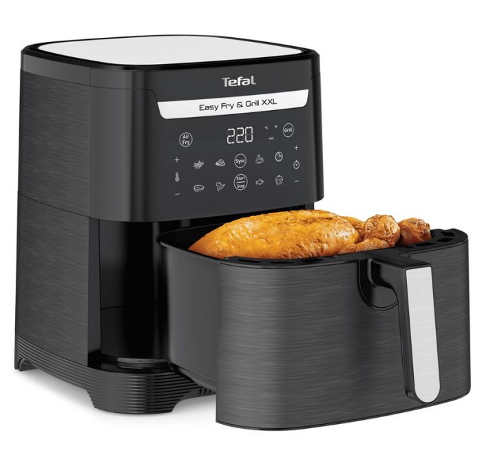 Мультипіч Tefal EasyFry&Grill XXL, 1830Вт, чаша-6.5л, сенсорне керув., 8 програм, пластик, чорний