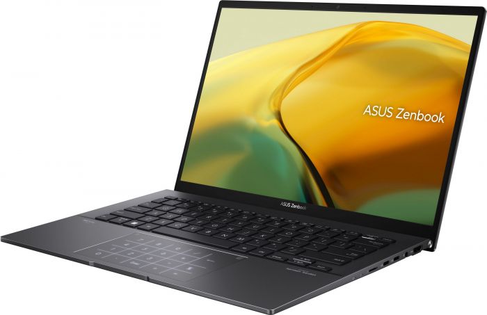 Ноутбук ASUS Zenbook 14 UM3402YA-KP751 14" WQXGA IPS, AMD R5-7430U, 16GB, F1TB, UMA, NoOS, Чорний