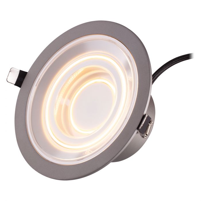 Світильник даунлайт LEDVANCE Decor Filament Echo 7Вт 650Лм 2700K 166мм сірий