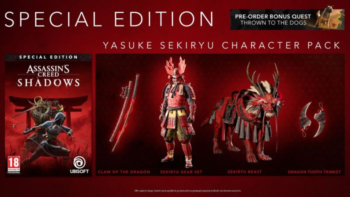 Гра консольна PS5 Assassin's Creed Shadows Special Edition, BD диск