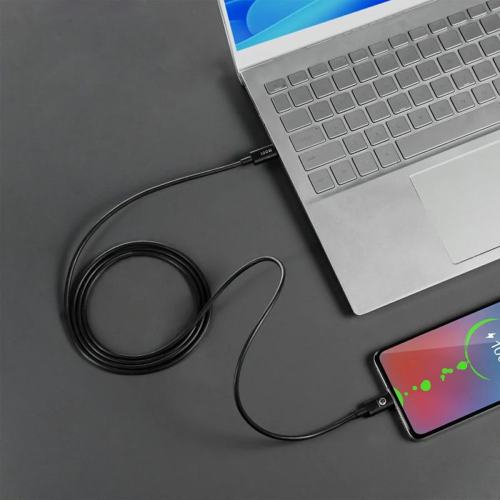 Кабель USB-C > USB-C заряджання/синхронізації GravaStar 1.5м, Type-C, 100w, чорний