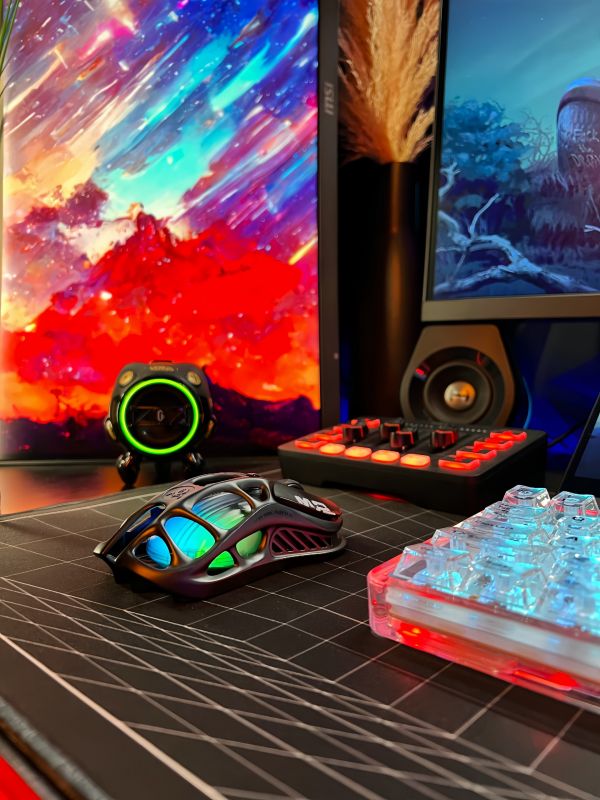 Миша GravaStar Mercury M2, BT/WL/USB-A, RGB, чорний