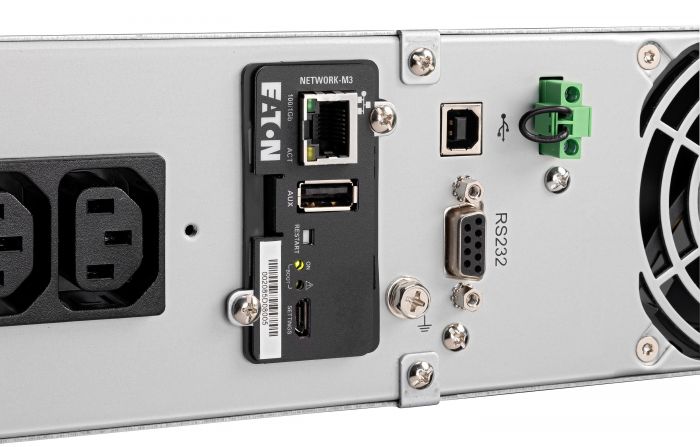 Джерело безперебійного живлення Eaton 9E, 3000VA/2700W, RM 2U, LCD, USB, RS232, 6xC13, 1xC19