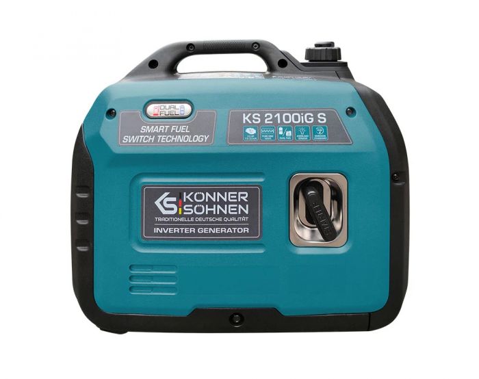 Генератор газобензиновий інверторний Konner&Sohnen KS 2100IGS LPG, 230В, 2.0кВт, ручний стартер, 19кг