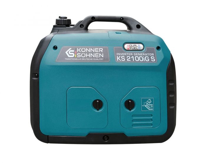 Генератор газобензиновий інверторний Konner&Sohnen KS 2100IGS LPG, 230В, 2.0кВт, ручний стартер, 19кг