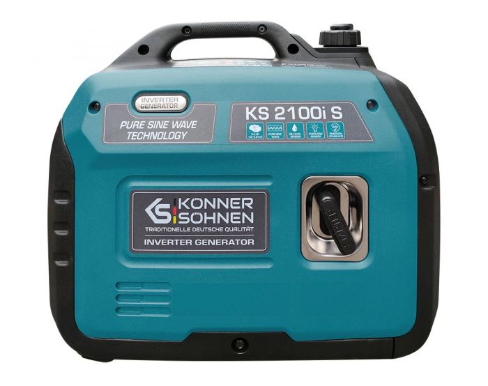 Генератор бензиновий інверторний Konner&Sohnen KS 2100IS, 230В, 2.0кВт, ручний стартер, 18.5кг