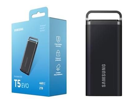 Портативний SSD Samsung 2TB USB 3.2 Gen 1 Type-C T5 EVO Shield