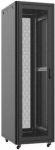 Шафа MIRSAN 19", 42U, GTN, перфоровані двері, 600x1000 мм, максимально 1000 кг, чорна
