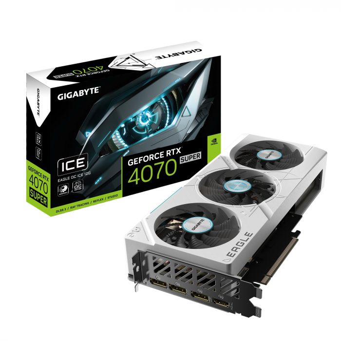 Відеокарта GIGABYTE GeForce RTX 4070 SUPER 12GB GDDR6X EAGLE OC ICE