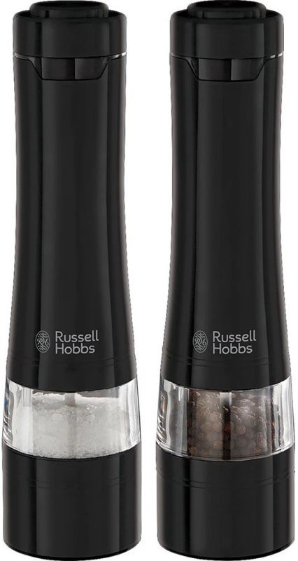 Млини для солі та перцю Russell Hobbs, ААх4, керамічні жорна, чорний