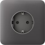 Передня панель для вбудованої розетки Ajax SoloCover for Outlet Basic, grey